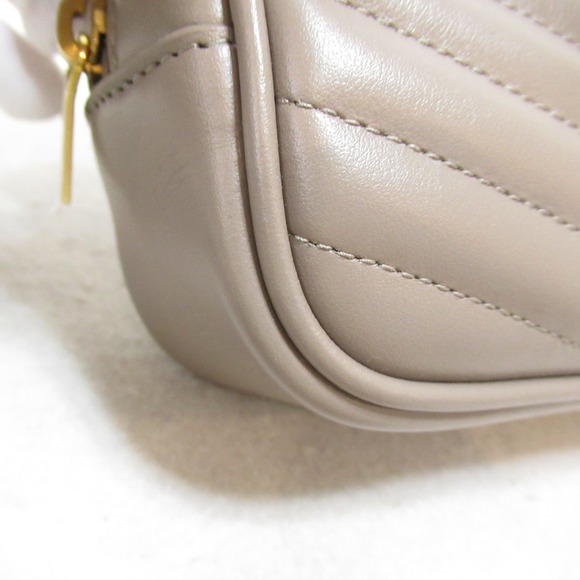 Saint Laurent Chain Shoulder Bag Beige - Picture 9 of 9